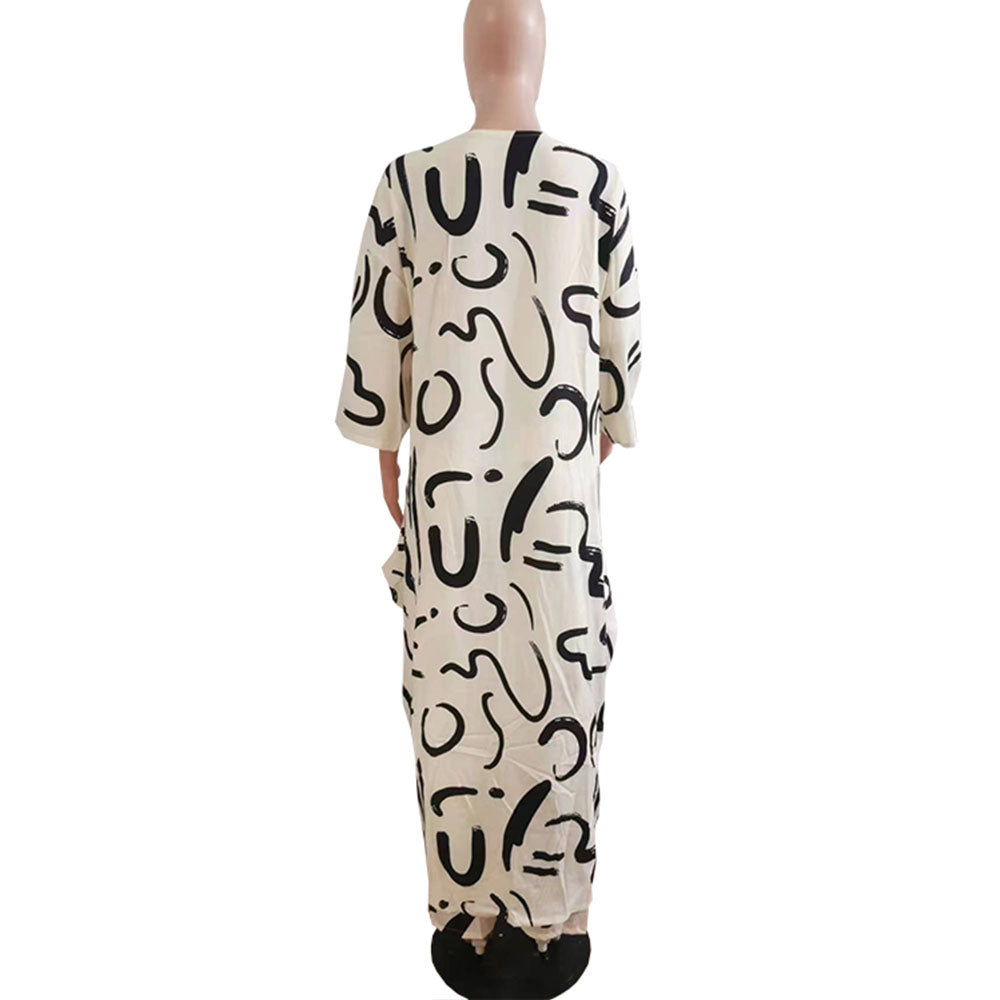 Women'S Spring Summer Letter Print V-Neck Long-Sleeve Top Suit For Women 13