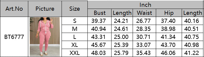 Spring, Autumn And Winter Women's Fashion Solid Color Hooded Top Pants Casual Set 9