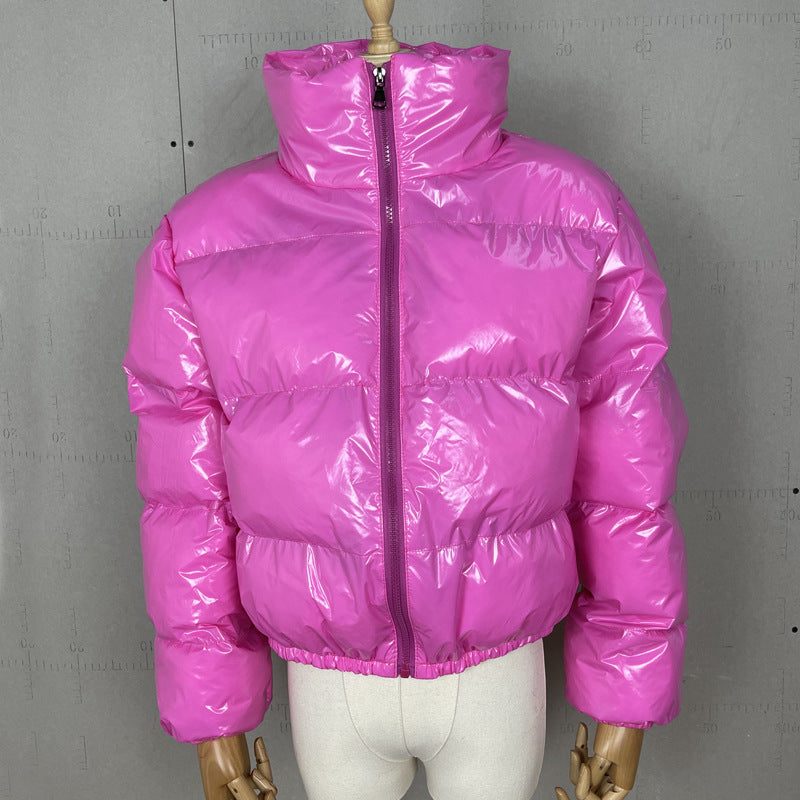 Women zippered padded coat 24