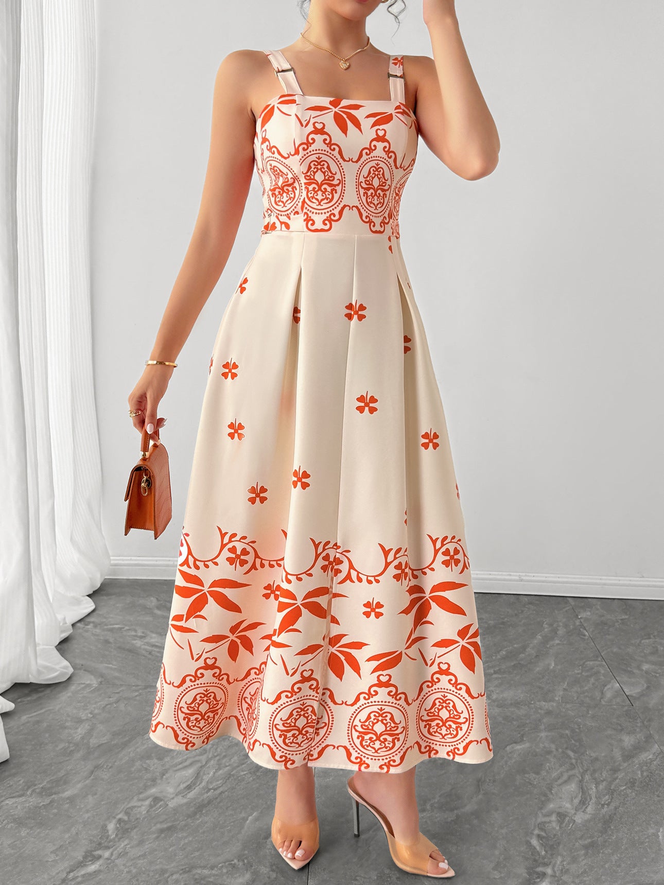 Women Holiday Casual Print Dress 6