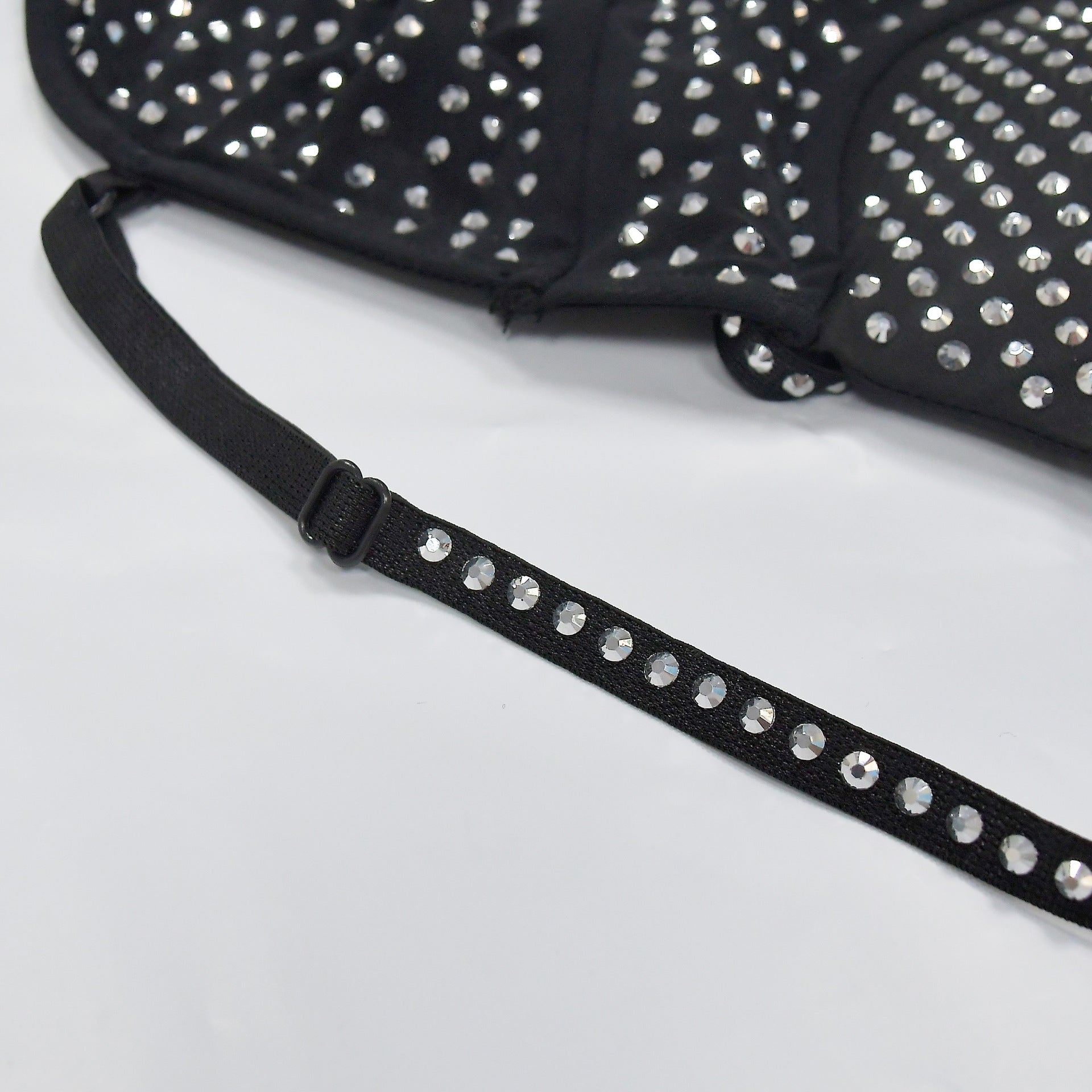 Fashionable Women's Solid Color Mesh Beaded Suspender Dress（customized,MOQ 6pcs/size/color,process time 7-10 days） 20