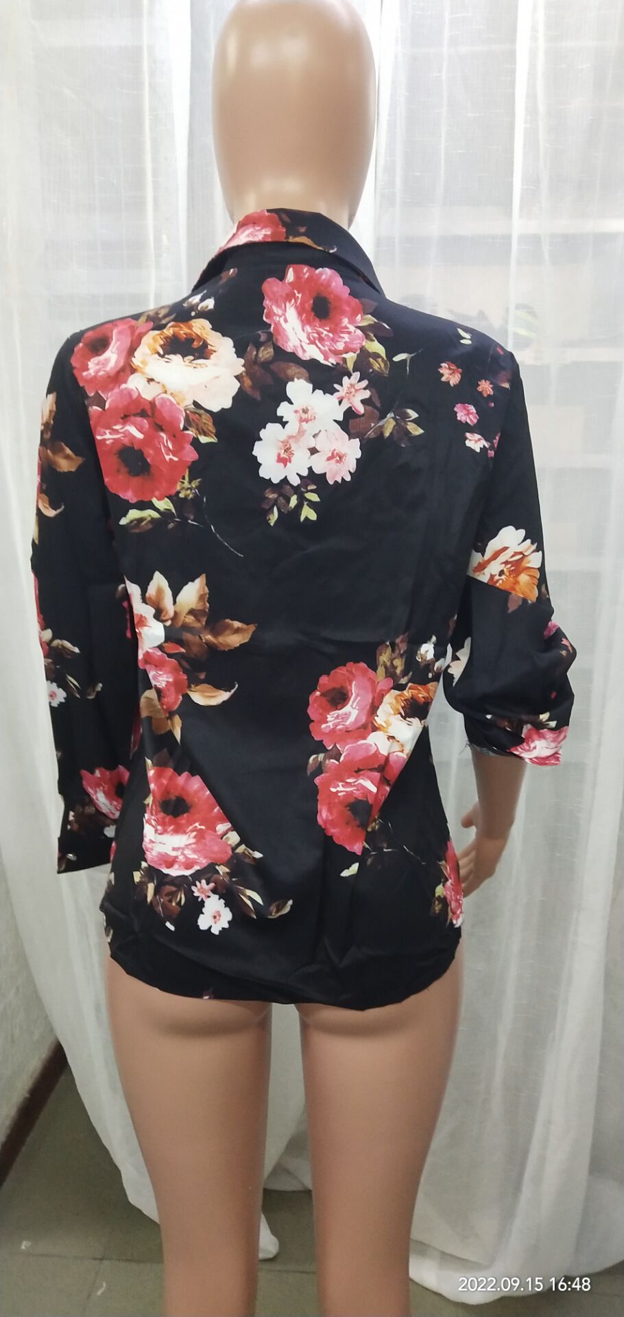 Women's Spring Autumn Tops Long Sleeve Shirts Printed Blouse Women 27