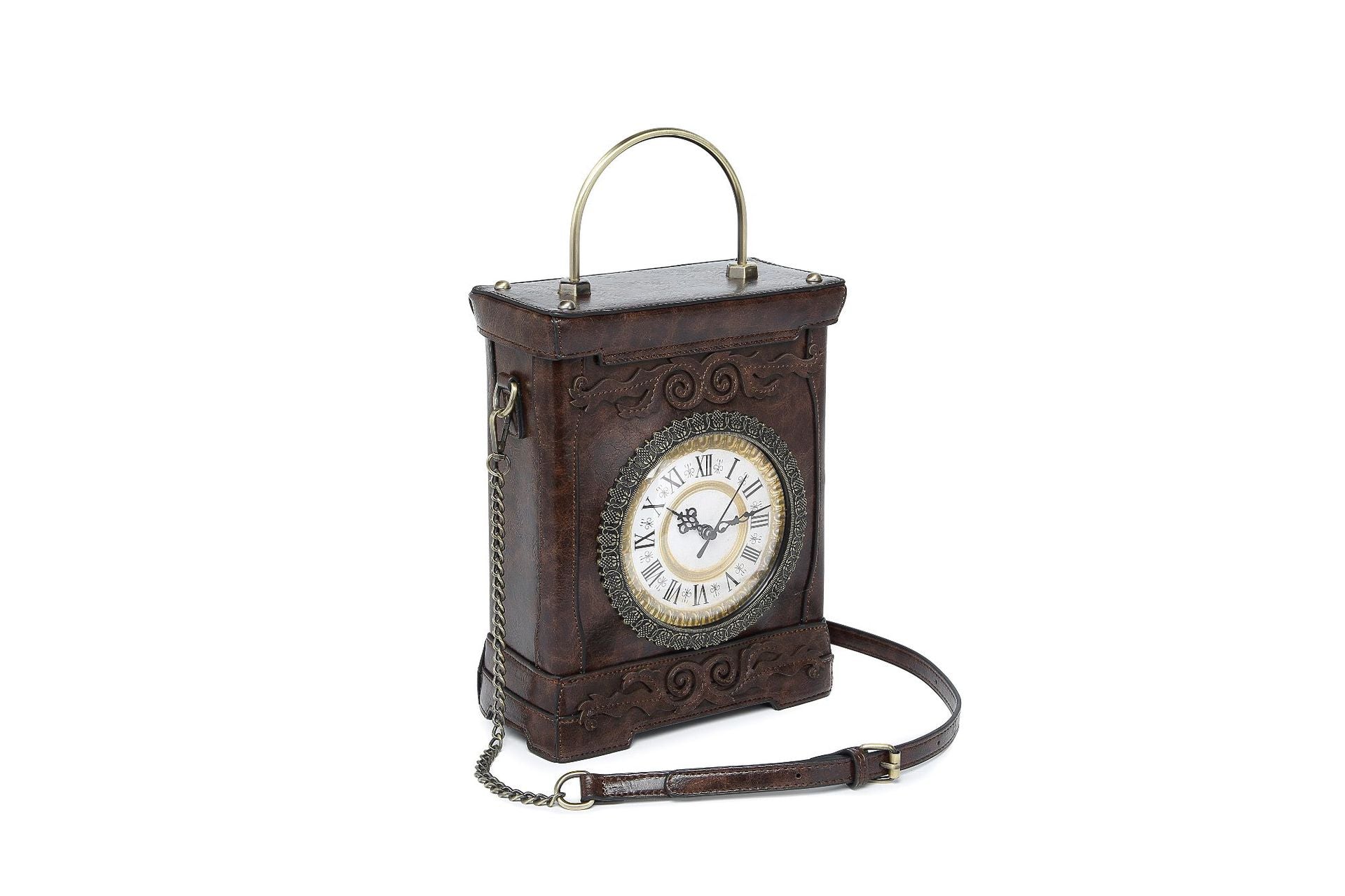 Women Style retro handbag crossbody clock small square bag 11