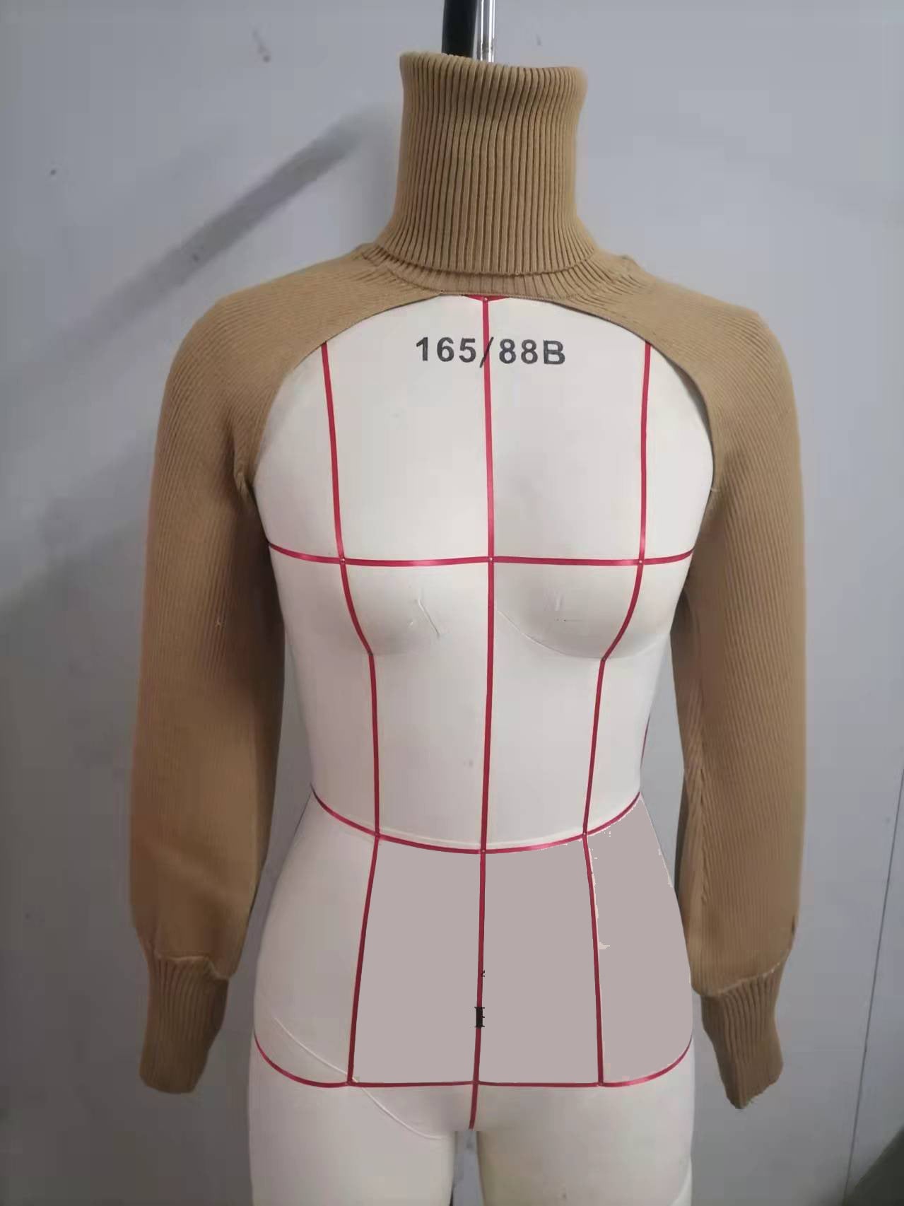 Women Lantern Sleeve High Neck Sweater 15