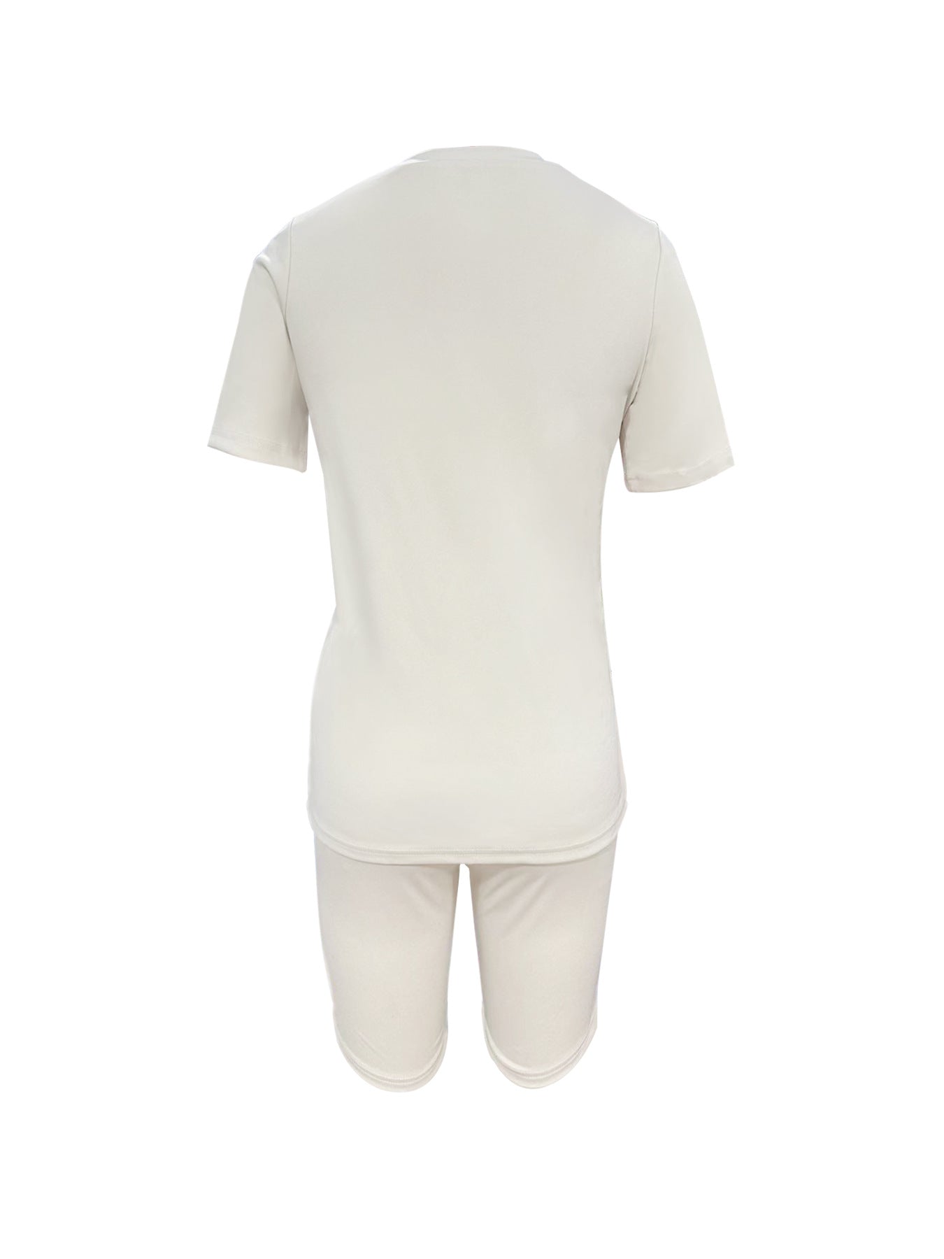 Solid color sports Casual two-piece Shorts Set 49