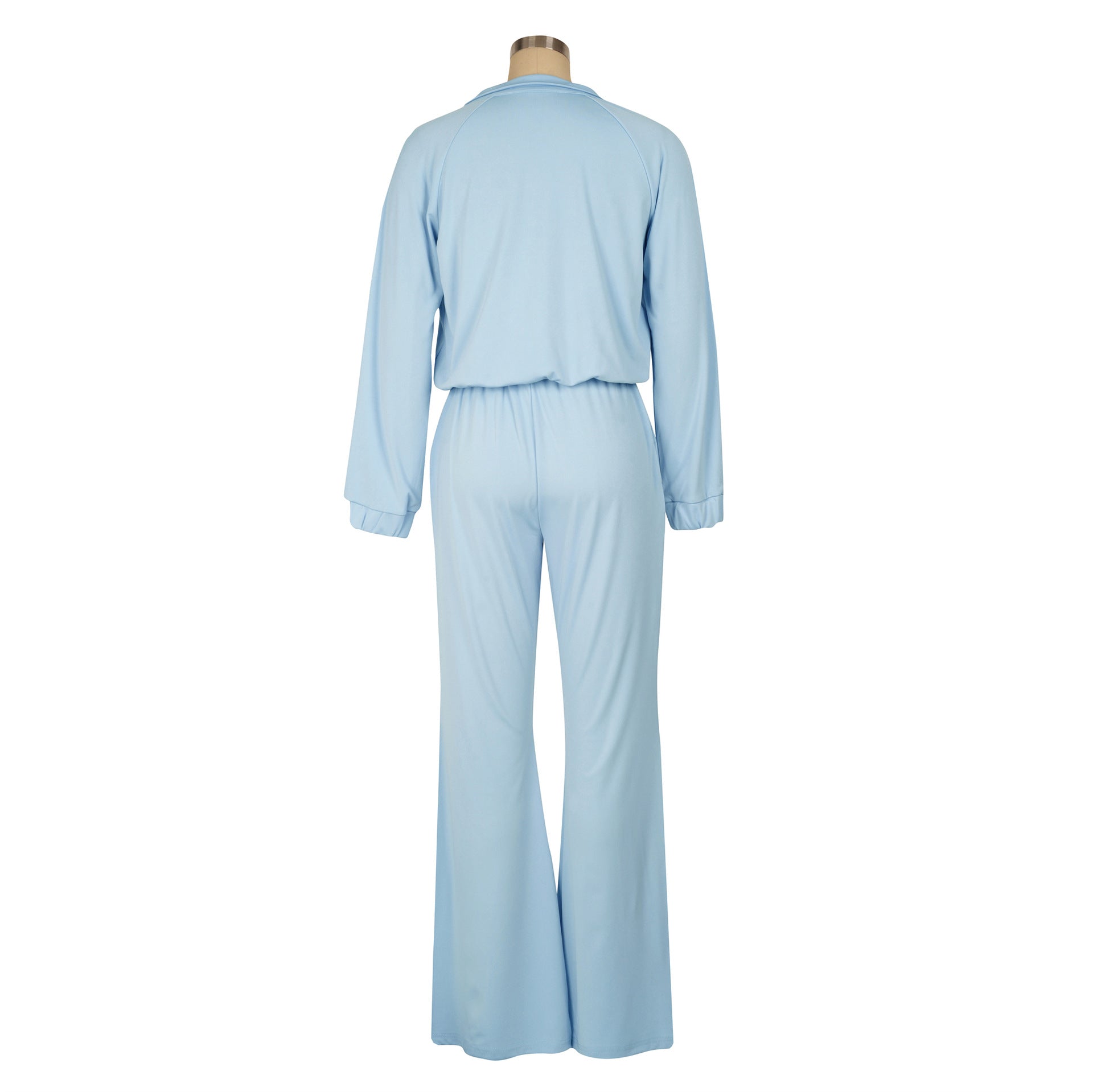 Women Casual Sport Zip Long Sleeve Top and Pant Two-Piece Set 13