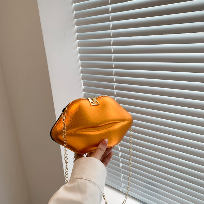 Women Lips Crossbody Chain Shoulder Bag 7