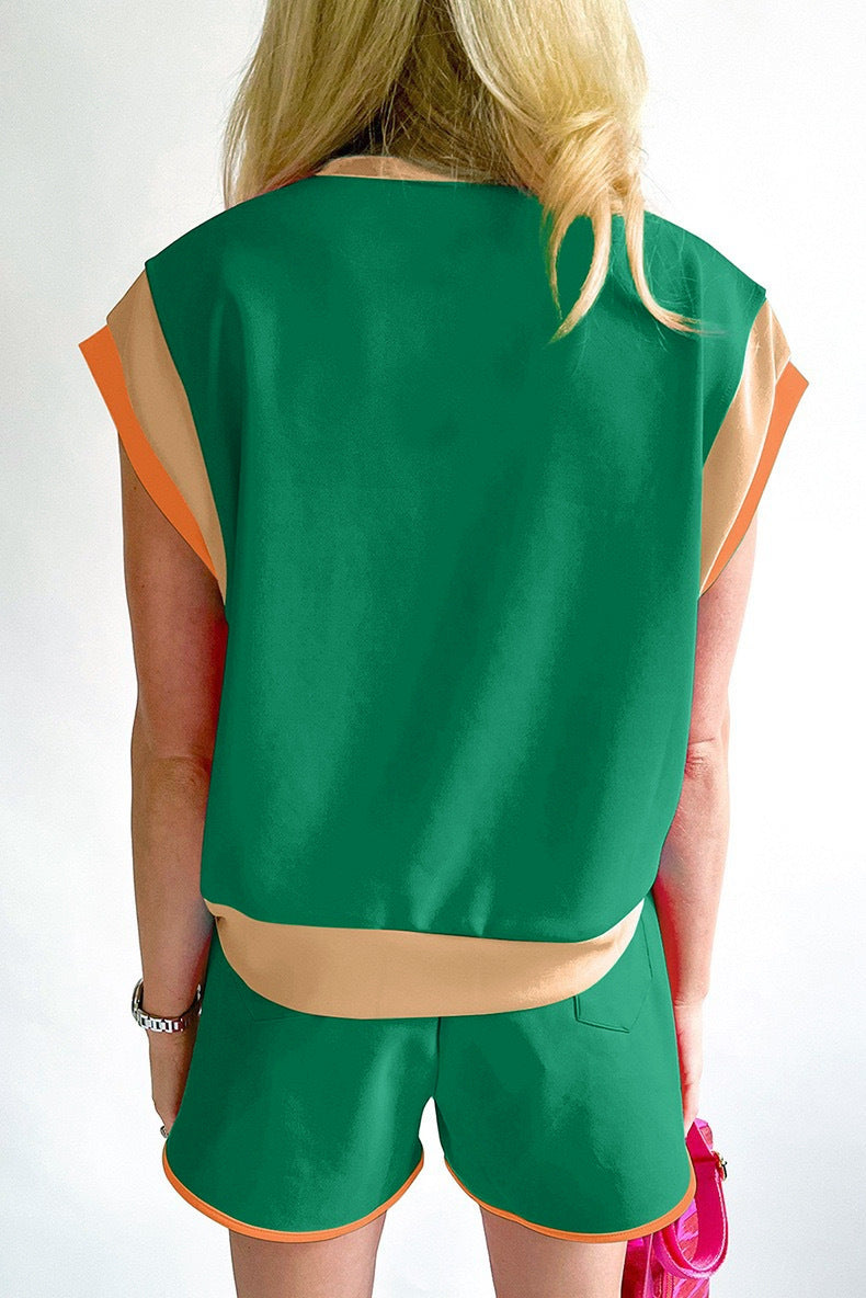 Summer Two-Piece Set Loose Round Neck Casual Outfit 16