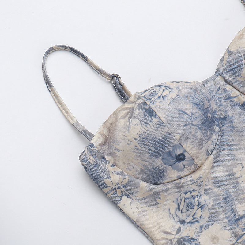 Women Plunging Strap Dress 8