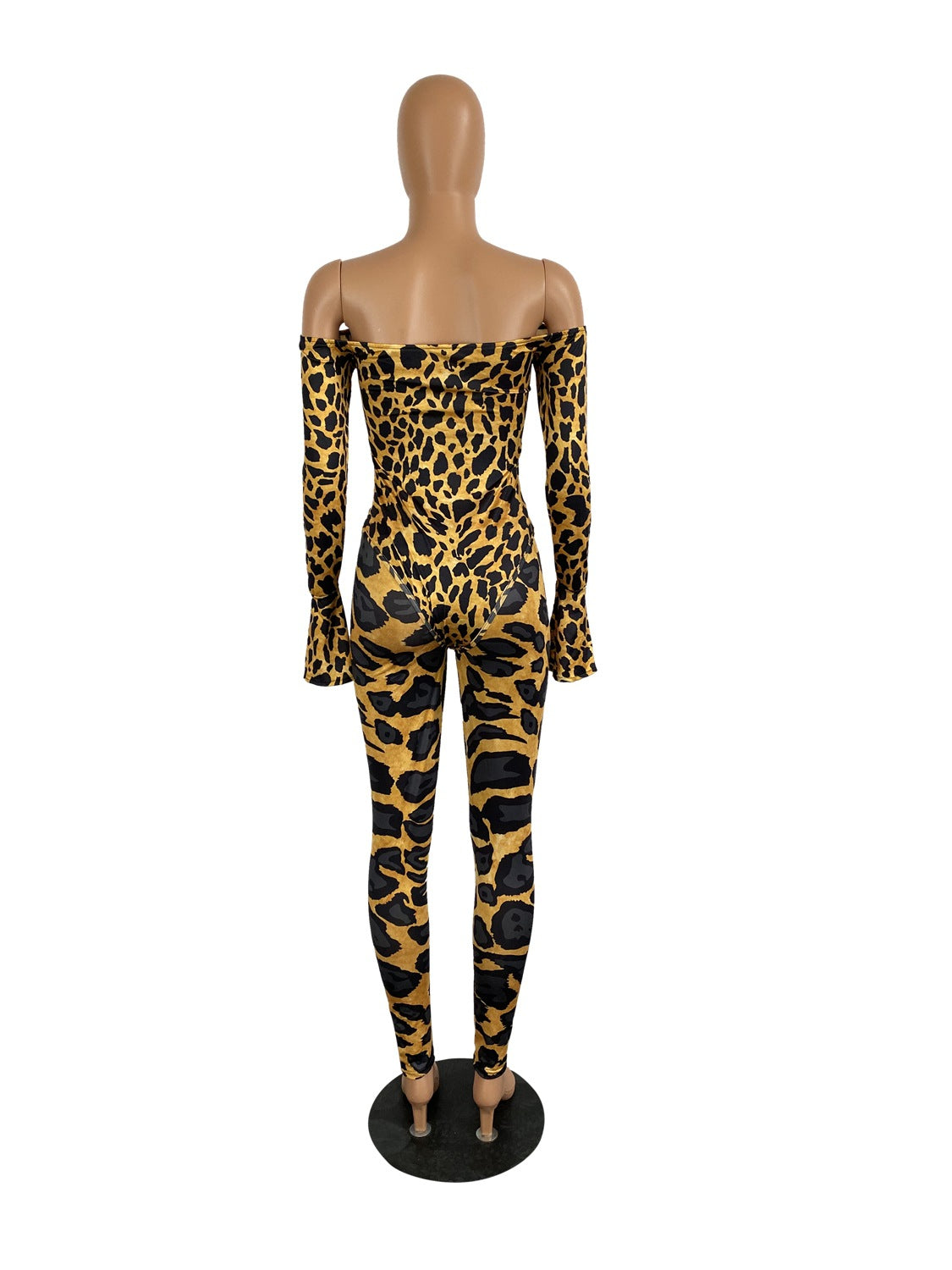 Women Long Sleeve Printed Bodysuit and Pant Two-piece Set 29