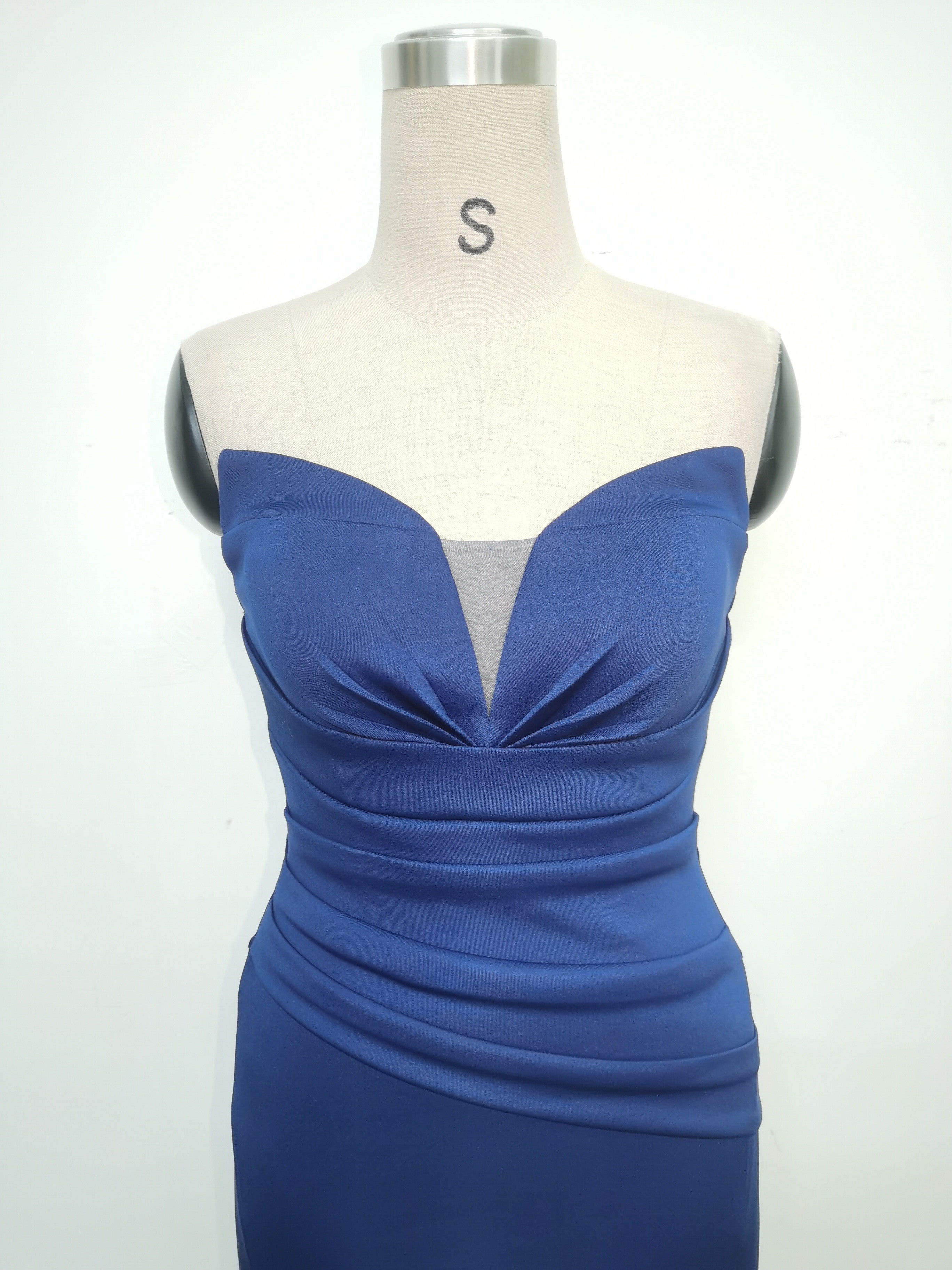 Women Sexy Off Shoulder Satin Evening Dress 26