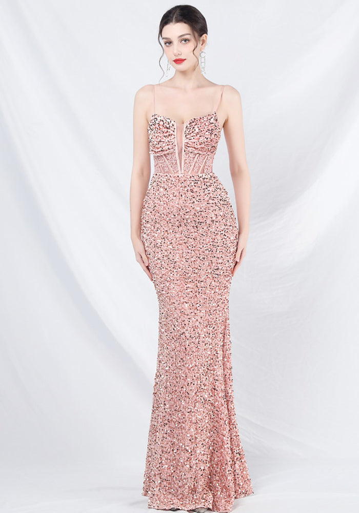 Women Palace Fishbone Vest Beaded Customized Strapless Evening Dress