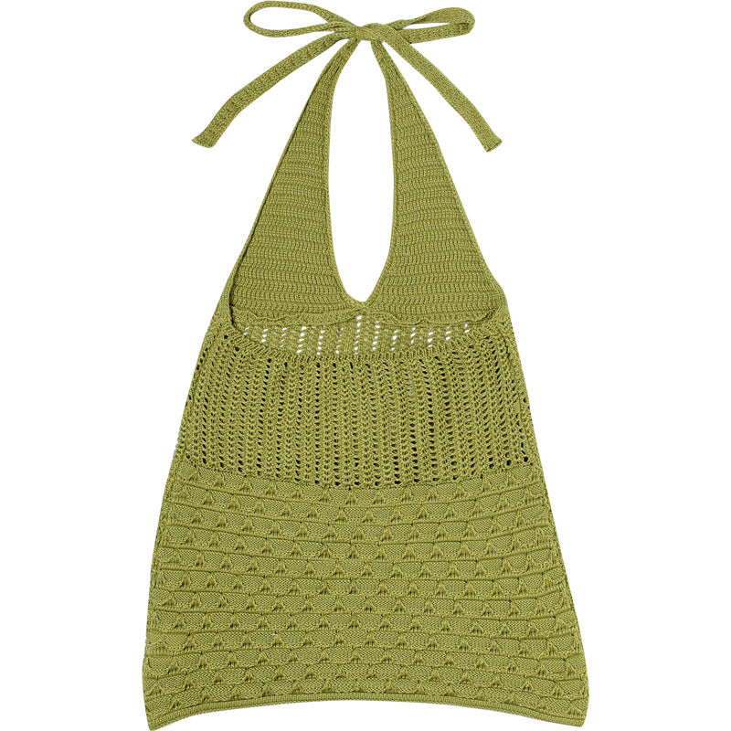 Women Autumn Street V-Neck Lace-Up Backless Knitting Dress 11