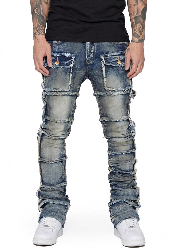 Men’s Stretch Denim Cargo Pants