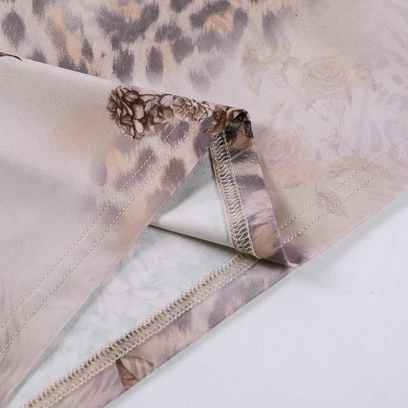 Sling Plunging Floral Print Maxi Dress Women's Chic Slim Waist Dress 15