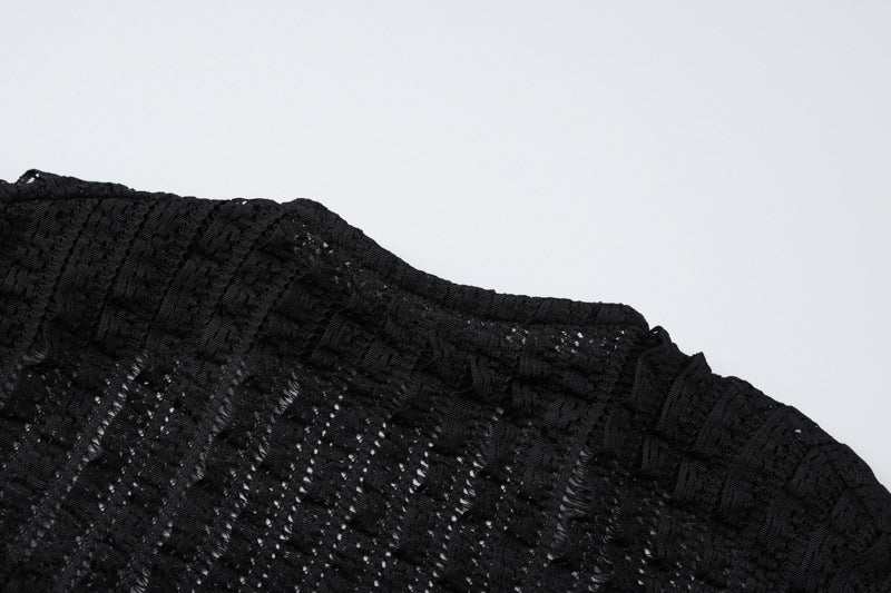 Sexy Hollow Low Back Sleeveless High Slit Bodycon Long Dress 13