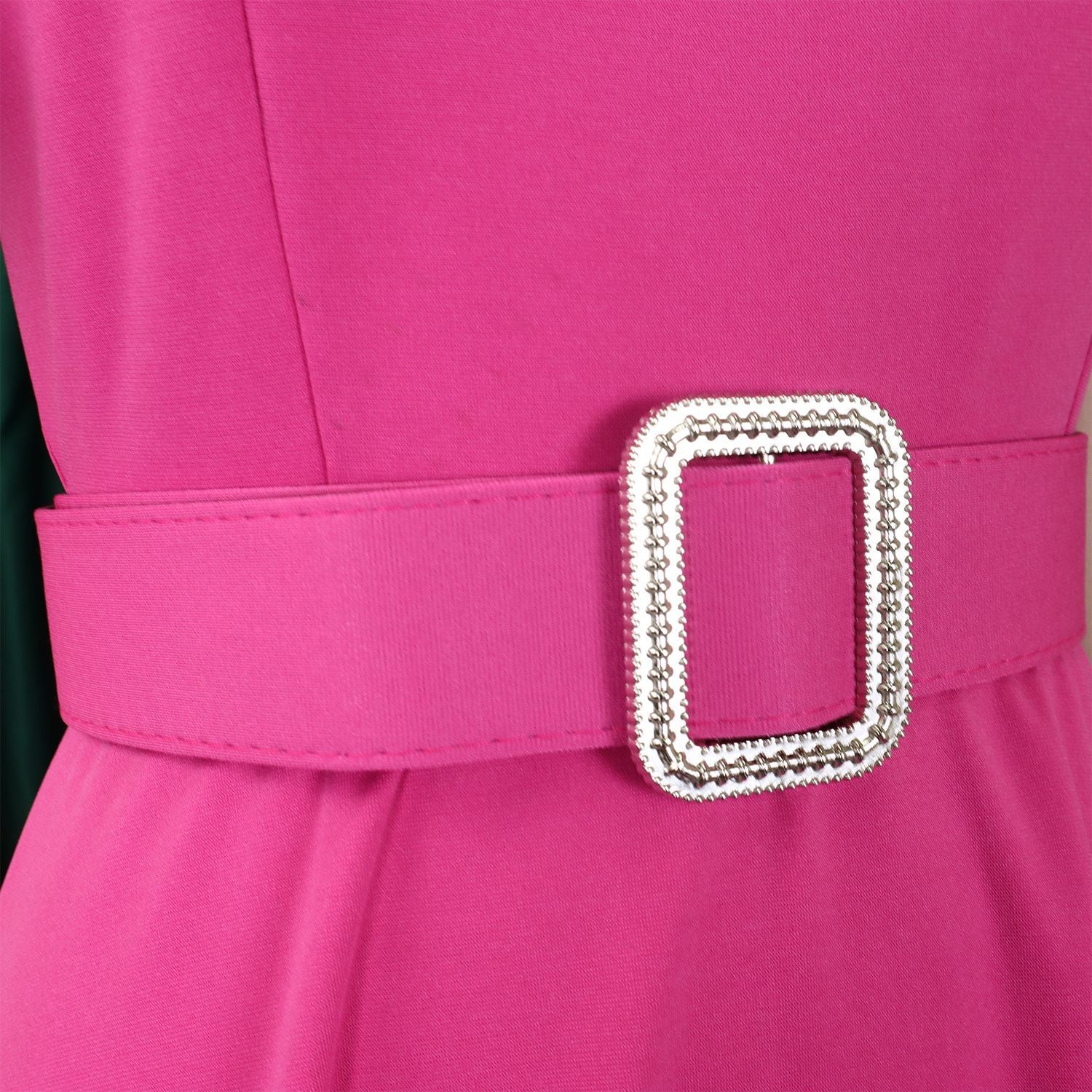 Bell Sleeve Square Neck High Waist Elegance Dress 17