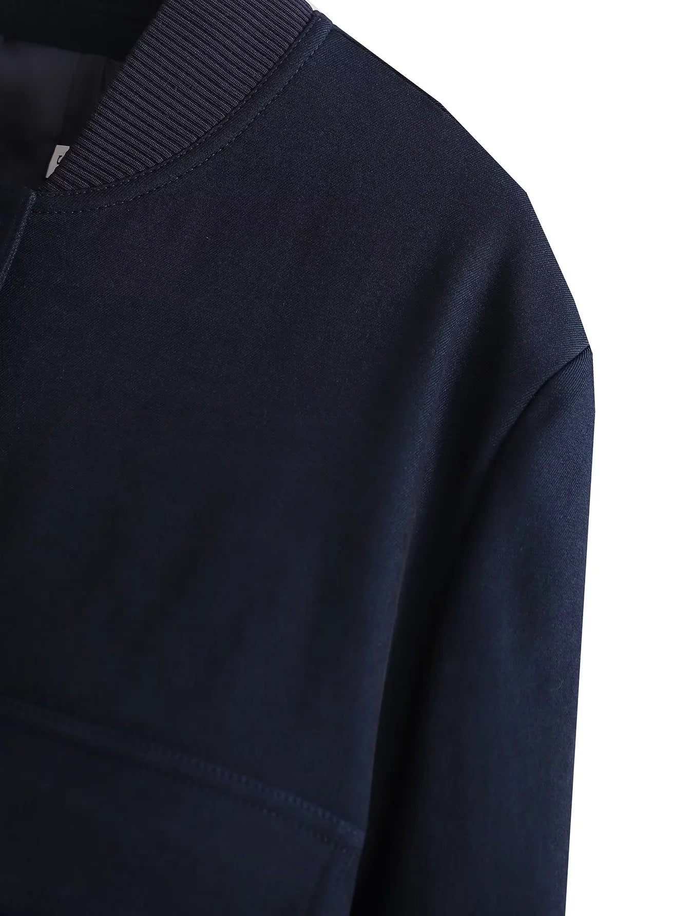 Women's Bomber Jacket Spring and Autumn Pocket Long Sleeve Casual Single Breasted Coat 101