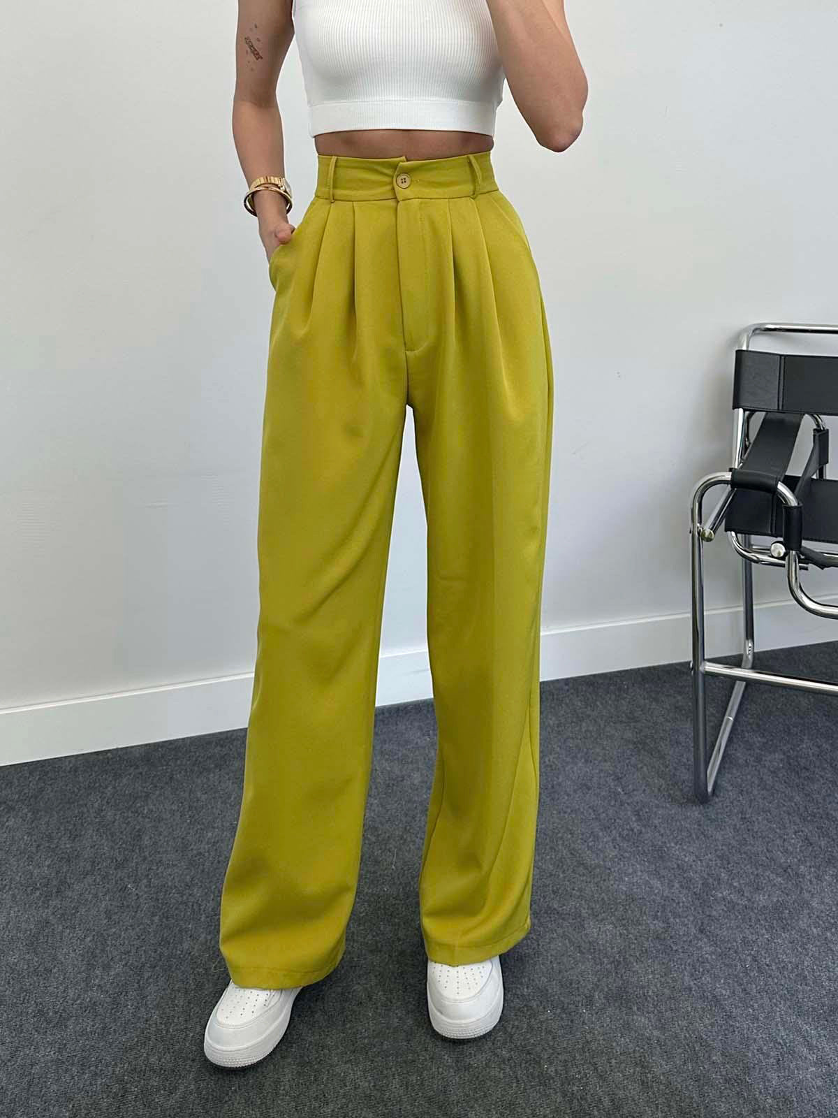 Women Spring/Summer Casual Elegant Straight-Leg Pants