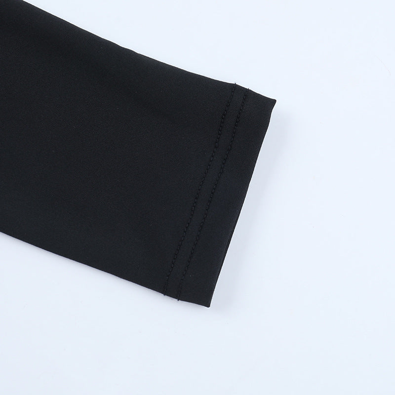 Women Round Neck Sexy Cutout Long-Sleeve Bodycon Dress 14