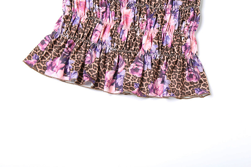 Spring Summer Strapless Crop Top Bodycon Mini Skirt Two Piece Set 17