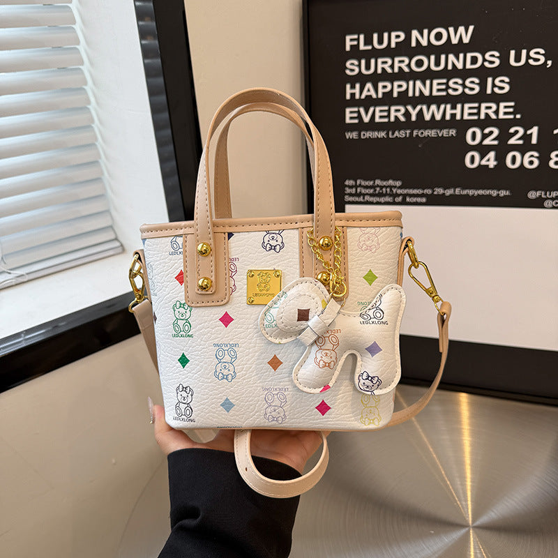 Women Popular Handbags Single Shoulder Bag Printed Bucket Bag Crossbody Bag