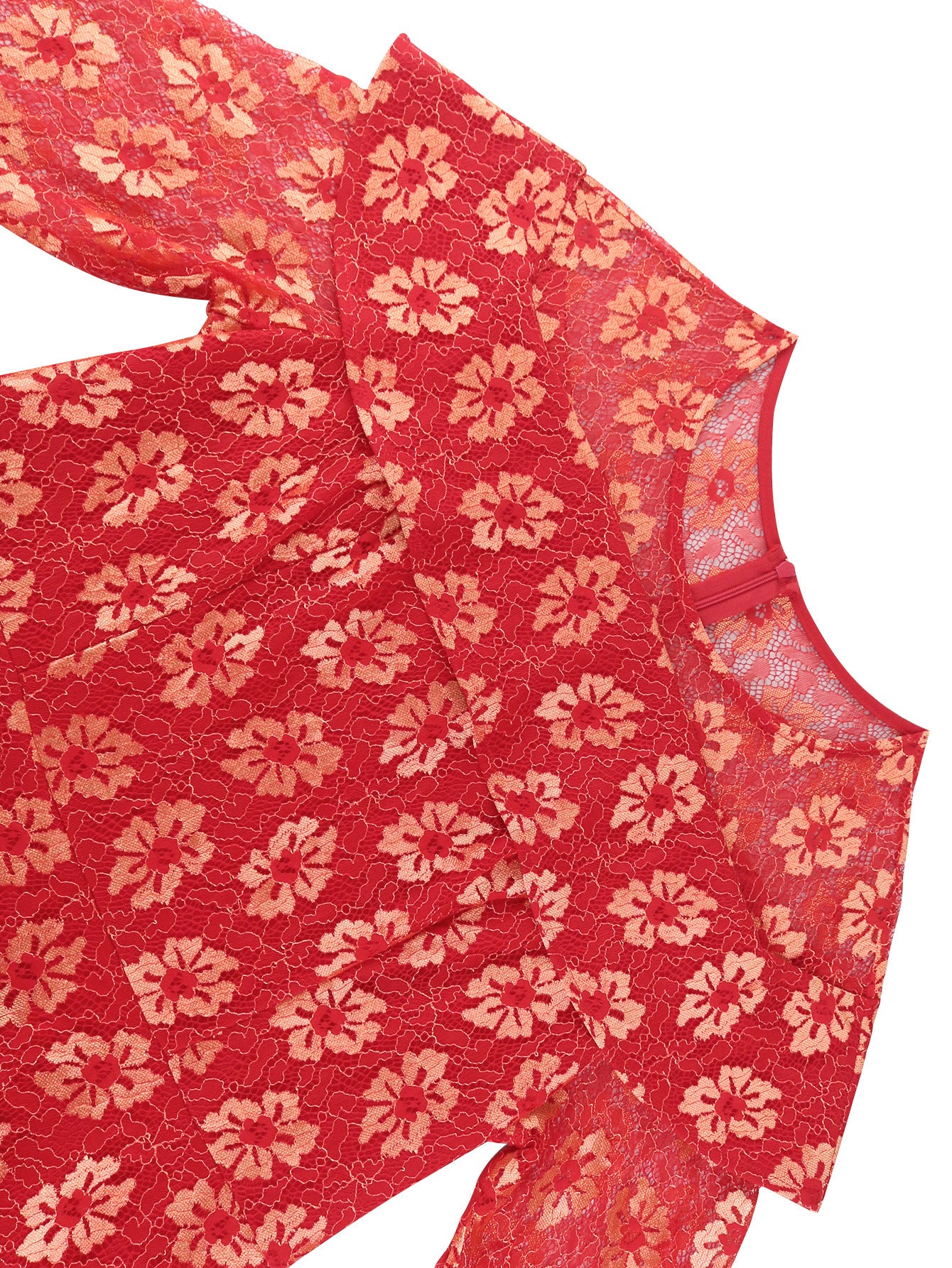 Women Style Lace Party Formal Party Long Sleeve Dress 6