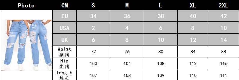 Women Ripped Washed Denim Pant 8