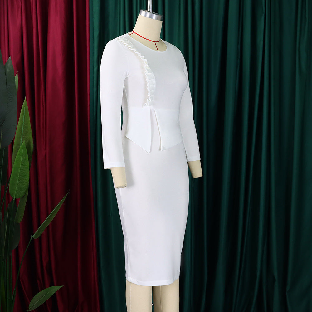 Women's Fall/Winter Chic Elegant Office African Dress 16