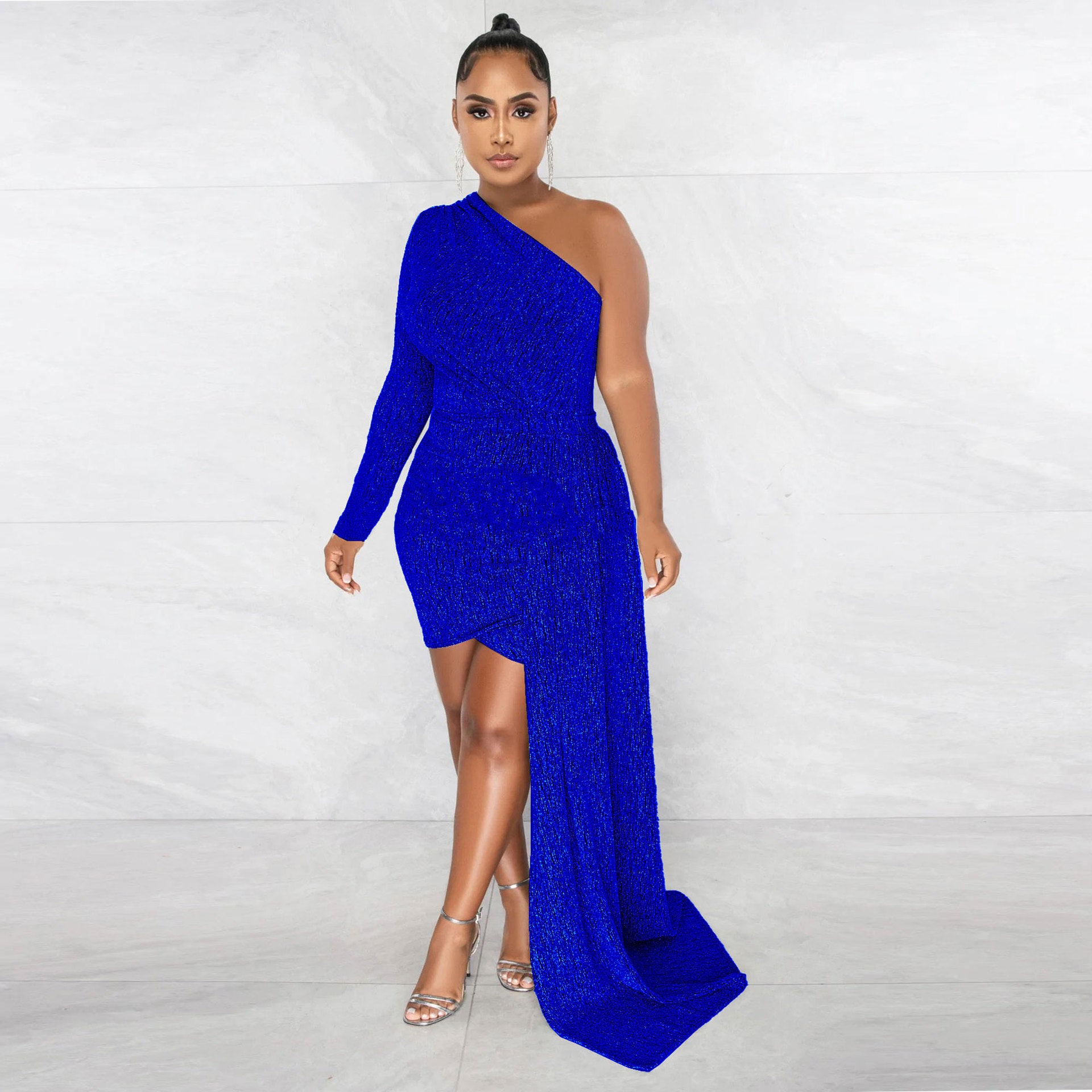 Sexy Slim Fit Solid Dress 8