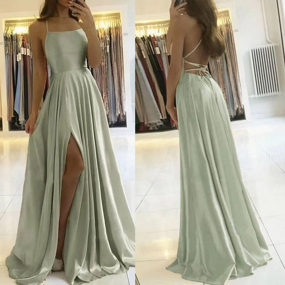 Women Bridesmaid Dresses Sexy Slit Prom Evening Dresses（Processing time need 3-6 days） 23