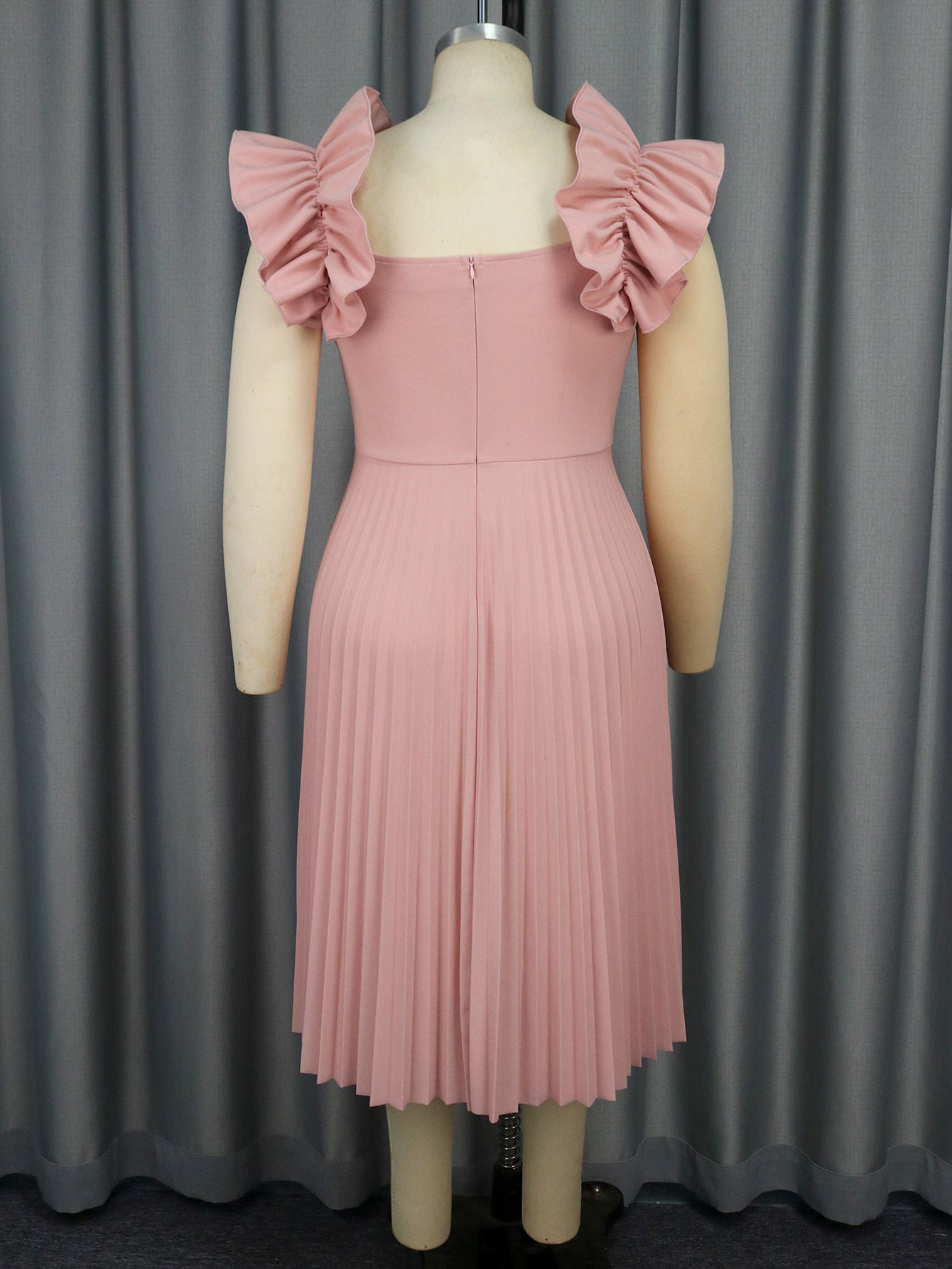Women sleeveless Formal Party pleated Dress 4