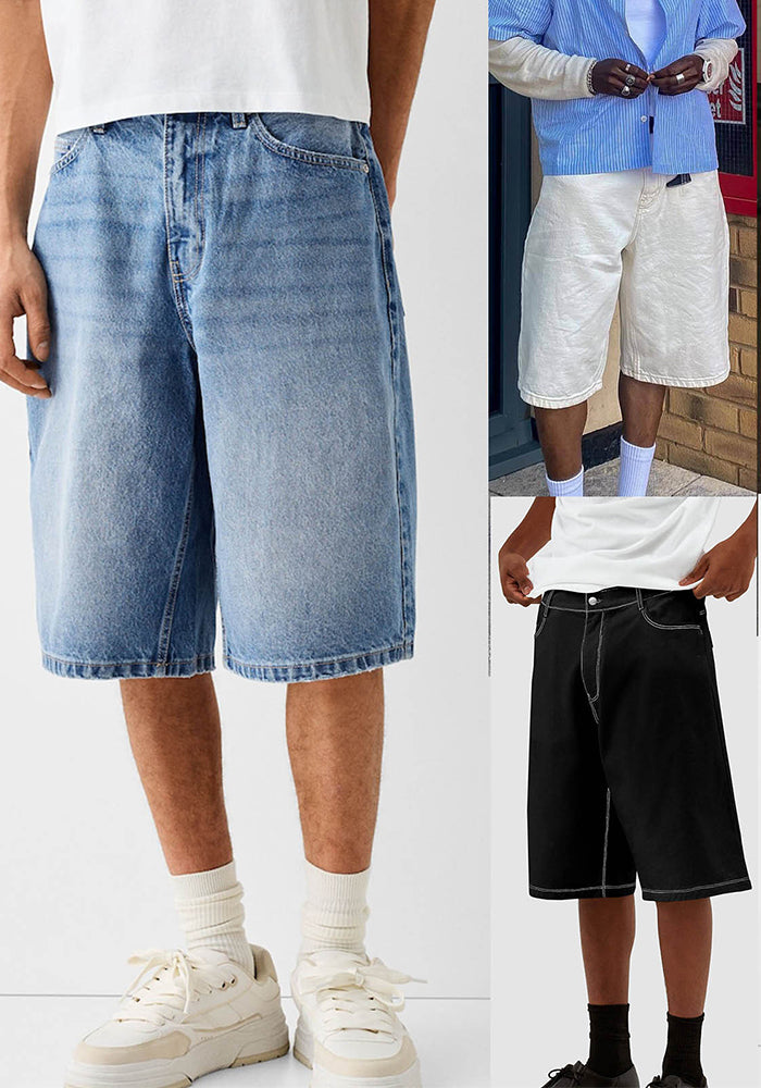 Men’s Denim Midi Shorts