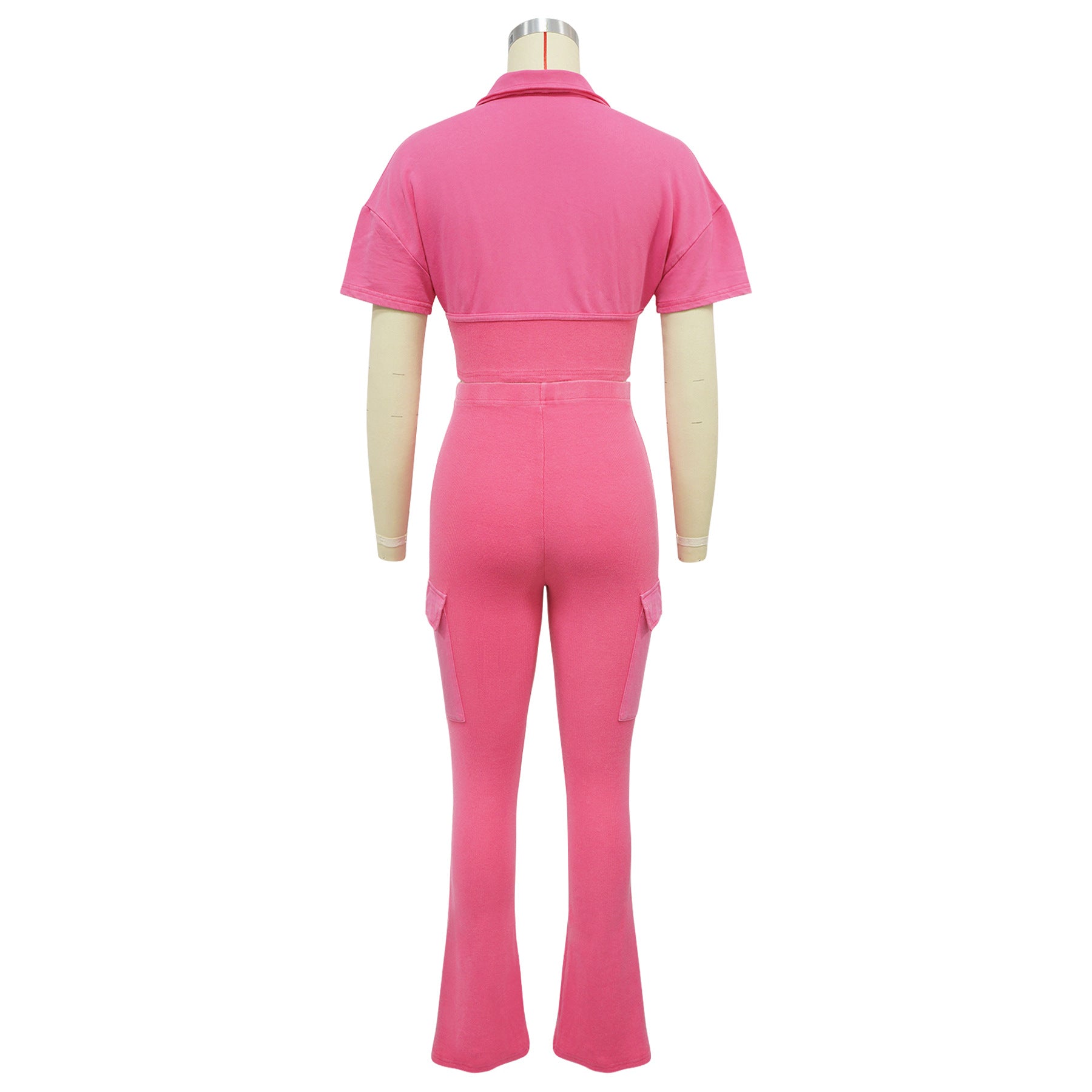 Women Sport Short-Sleeved Top and Pant Two-Piece Set 59