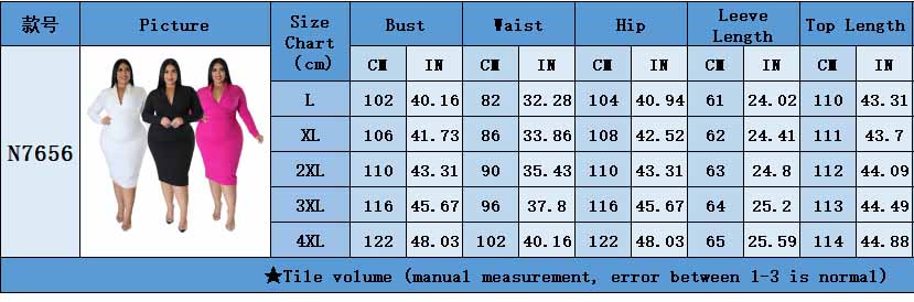 Fashion Casual Solid Color Long Sleeve Zip V-Neck Dress 9