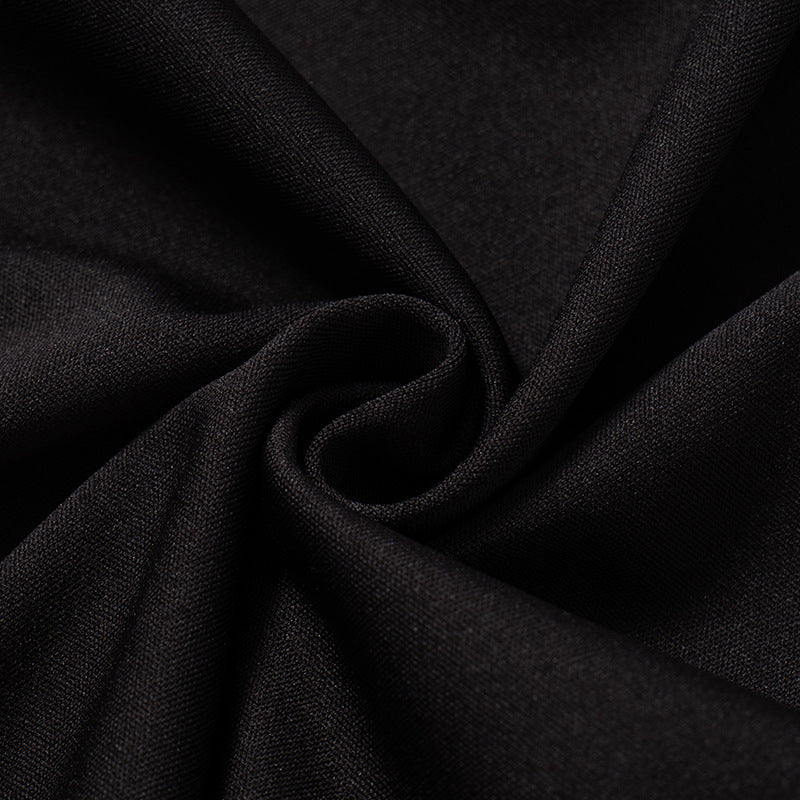 Women's Autumn Fur Collar Patchwork Solid Color Casual Low Back Long Sleeve Slim Dress 16