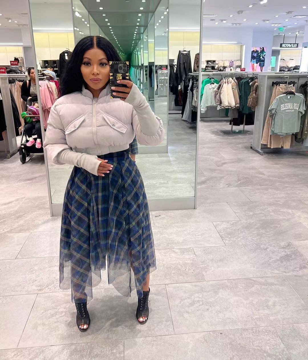 Women'S Fashion Casual Cotton Padded Jacket Stylish Patchwork Rib Coat 7