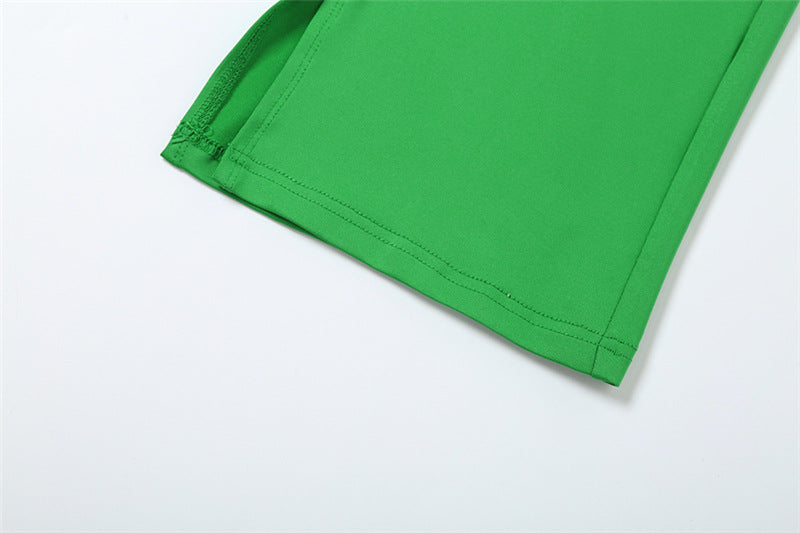 Women Summer Sexy Print Crop Short Sleeve Top and Pants Casual Two-piece Set 22