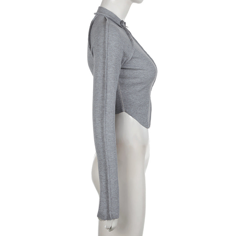 Women Sports Casual Zipper Cardigan Jacket and Pants Two Piece Set 10