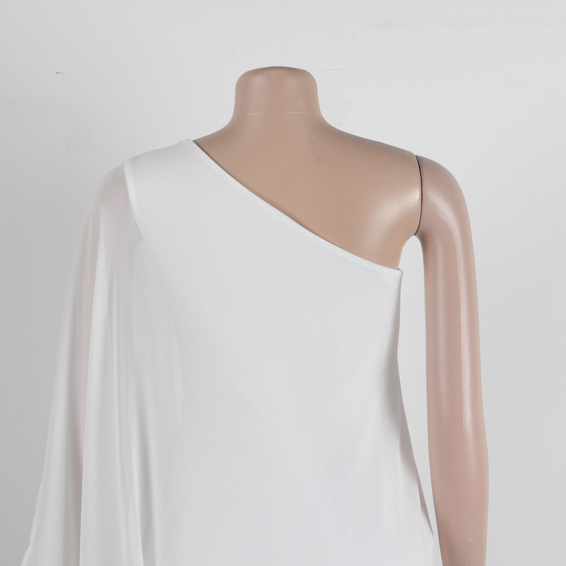 Women Sexy One Shoulder Sleeveless Stretch Jumpsuit 29