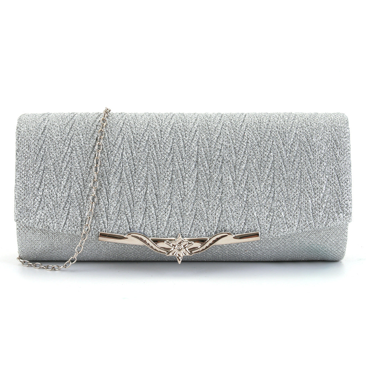 Clutch Shoulder Crossbody Women's Evening Bag Pleated Rectangular Evening Bag 3