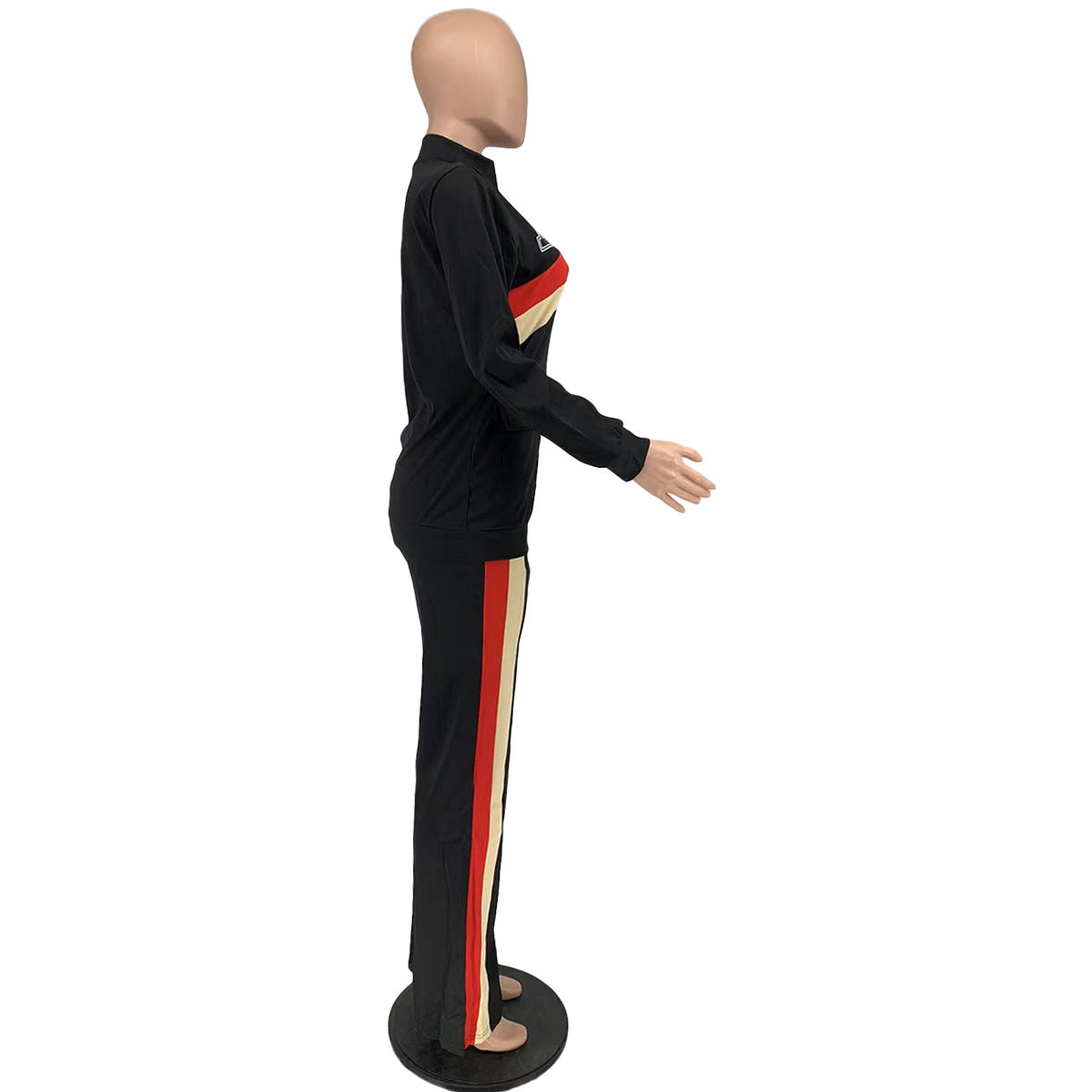 Women'S Sports Casual Fashion Two Piece Pocket Sportwear Pants Set Tracksuit 18