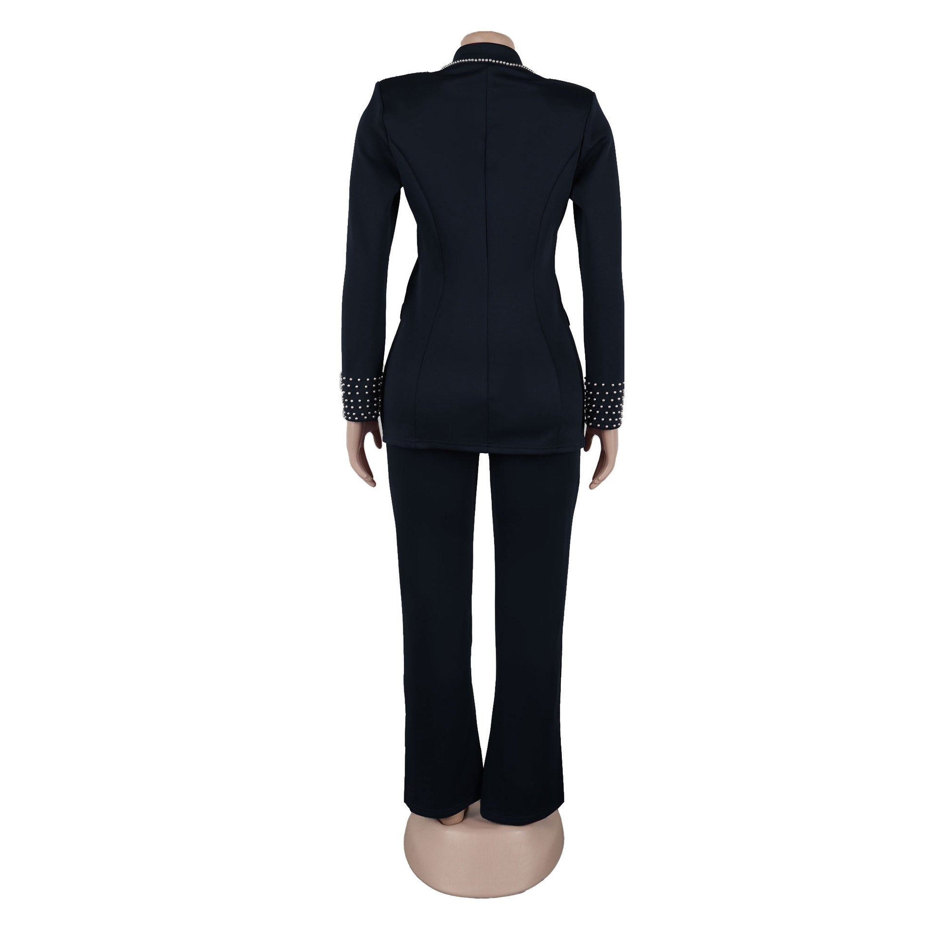 Pearl Long Sleeve Slim Blazer Pants Two-Piece Suit 11