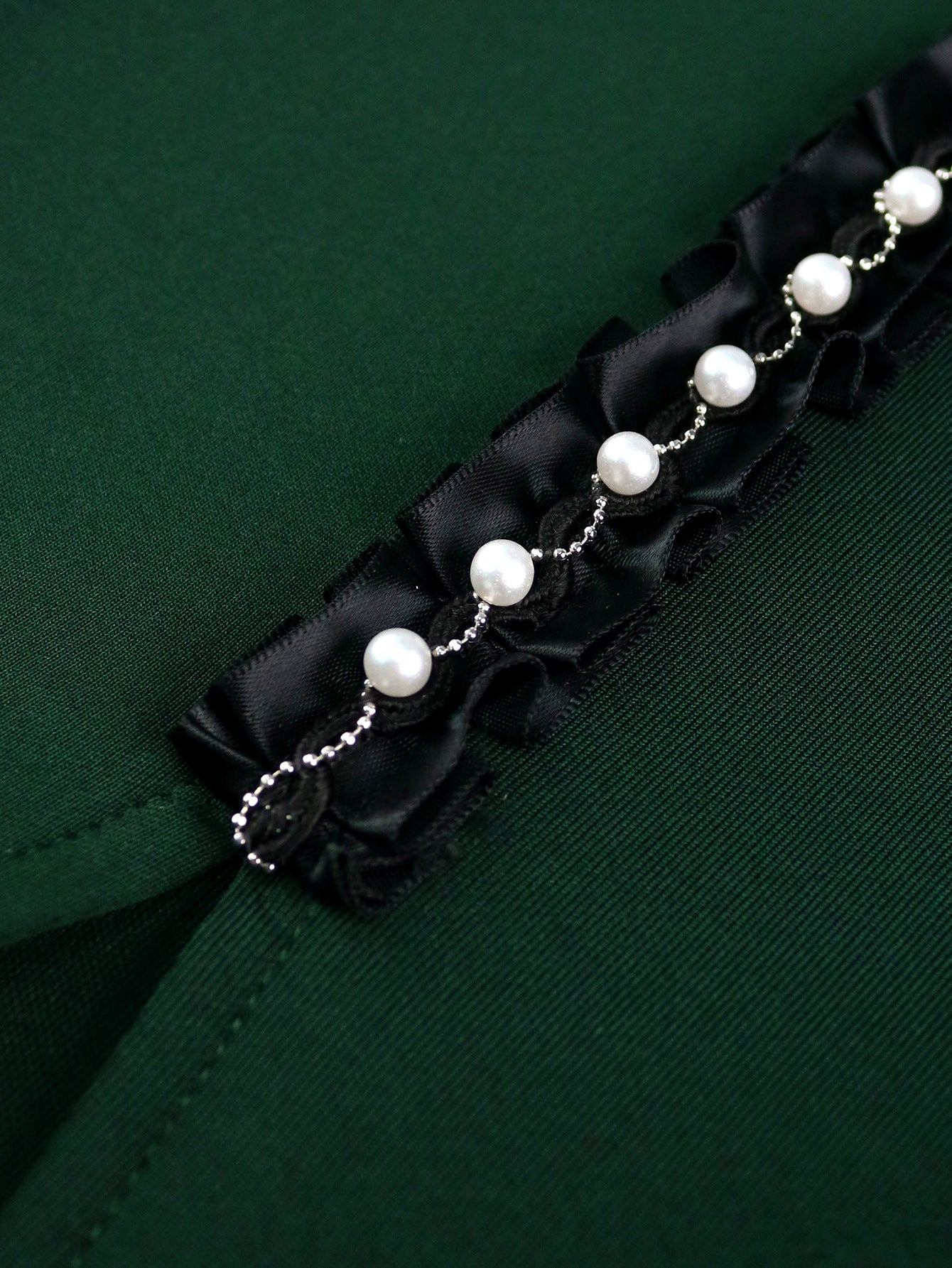 Women Chic Square Neck Bow Beaded Formal Party Dress 11