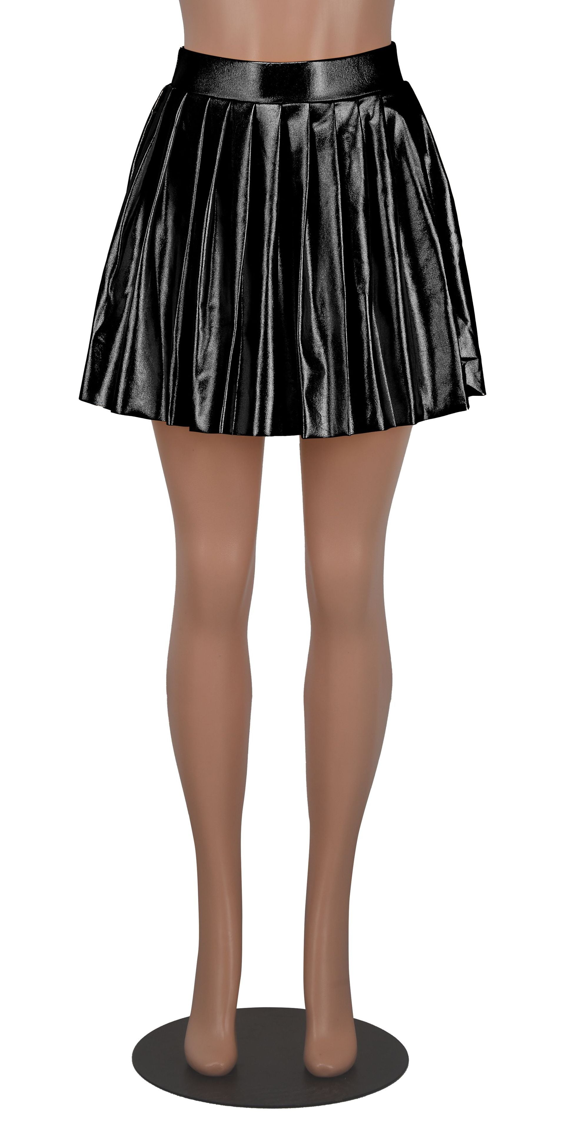 Women's Fashion Sexy Shiny Pleated Skirt For Women 24