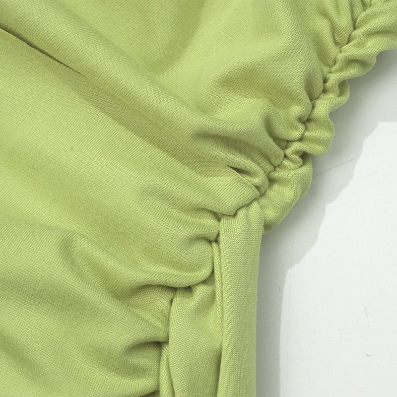 Spring sexy Ribbon Strapless Bodycon Dress 17