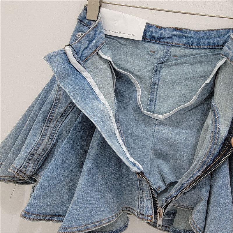 Women Summer Ruffle Skirt