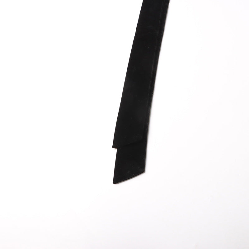 spring embroidery lace-up design short dress 11