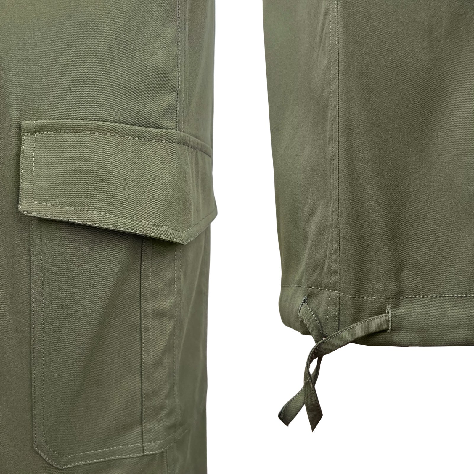 Women's Comfortable Loose Lace-Up Multi-Pocket Straight Cargo Casual Pants 22