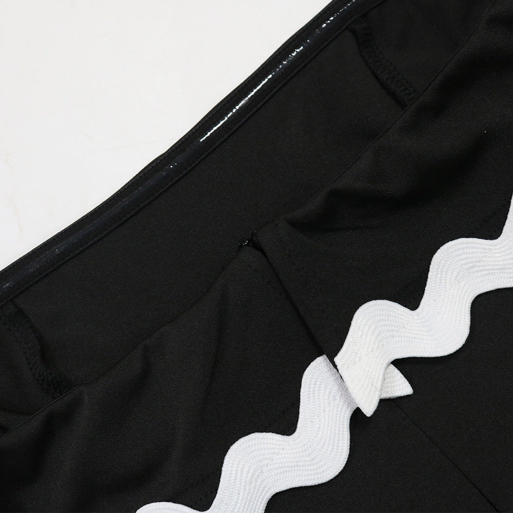 Women Fashion Strapless Slim Bodycon Evening Dress 13